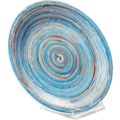 Kare Design Assiettes Plates Assiette Plate En Grès Bleu D19 - Lot De 4 -Assiettes Soldes Magasin assiette plate en gres bleu d19 lot de 4 2