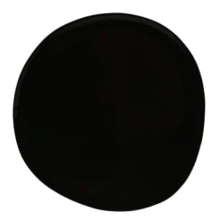 Sibo Homeconcept Assiettes Plates Assiette Plate En Grès De Table Noir 27 Cm - Lot De 6