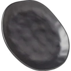 Kare Design Assiettes Plates Assiette Plate En Grès Noir D26 - Lot De 4 -Assiettes Soldes Magasin assiette plate en gres noir d26 lot de 4 4