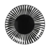 Maisons Du Monde Assiettes Plates Assiette Plate En Grès Noir Et Blanc - Lot De 6