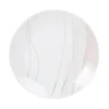 Maisons Du Monde Assiettes Plates Assiette Plate En Grès Rose Blanc Et Doré - Lot De 4