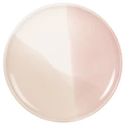 Maisons Du Monde Assiettes Plates Assiette Plate En Grès Tricolore Rose, Blanc, Gris - Lot De 6