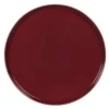 Maisons Du Monde Assiettes Plates Assiette Plate En Porcelaine Aubergine Et Dorée - Lot De 6