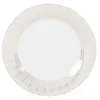 Maisons Du Monde Assiettes Plates Assiette Plate En Porcelaine Blanche à Bord Doré - Lot De 6