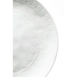 Kare Design Assiettes Plates Assiette Plate En Porcelaine Blanche D22 - Lot De 6 -Assiettes Soldes Magasin assiette plate en porcelaine blanche d22 lot de 6 3