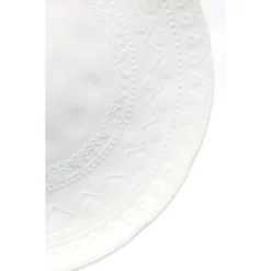 Kare Design Assiettes Plates Assiette Plate En Porcelaine Blanche D29 - Lot De 6 -Assiettes Soldes Magasin assiette plate en porcelaine blanche d29 lot de 6 3