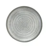 Sibo Homeconcept Assiettes Plates Assiette Plate En Porcelaine Gris 23 Cm - Lot De 3