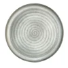 Sibo Homeconcept Assiettes Plates Assiette Plate En Porcelaine Gris 33 Cm - Lot De 2