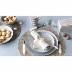 Maisons Du Monde Vaisselle De Noël Assiette Plate En Verre Gris D 28 Cm - Lot De 6 -Assiettes Soldes Magasin assiette plate en verre gris d 28 cm 1000 1 40 154446 4