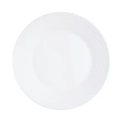 Luminarc Assiettes Plates Assiette Plate En Verre Opale Extra Résistant D25cm