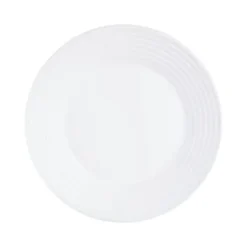 Luminarc Assiettes Plates Assiette Plate En Verre Opale Extra Résistant D25cm -Assiettes Soldes Magasin assiette plate en verre opale extra resistant d25cm 4