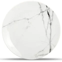 Salt&Pepper Assiettes à Dessert Assiette Plate Marbre Ø 19cm - Set De 4