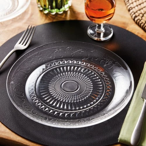 Luminarc Assiettes Plates Assiette Plate Transparente D25cm 4 Luminarc Assiettes Plates Assiette Plate Transparente D25cm – Image 4