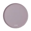 Design Letters Assiettes Plates Assiette Porcelaine Lavande D22cm