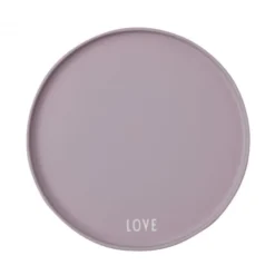 Design Letters Assiettes Plates Assiette Porcelaine Lavande D22cm