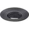 Stalgast Assiettes Plates Assiette Porcelaine Noire Bord Strié Ø 26cm