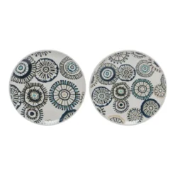 Sia Deco Assiettes à Dessert Assiettes Candy Rondes - Lot De 2