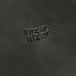 Bazar Bizar Assiettes Plates Grande Assiette En Terracotta Noire -Assiettes Soldes Magasin grande assiette en terracotta noire 3