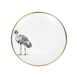 Lo De Manuela Assiettes Plates Grande Assiette Porcelaine De Limoges Grue 26,5 Cm