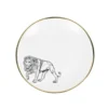 Lo De Manuela Assiettes Plates Grande Assiette Porcelaine De Limoges Tigre 26,5 Cm