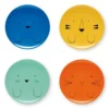 Atomic Soda Lot De 4 Assiettes à Dessert Animaux
