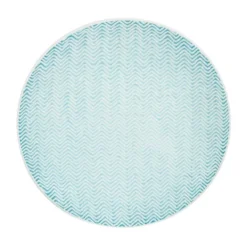 Table Passion Assiettes à Dessert Lot De 6 - Assiette à Dessert 21 Cm Turquoise En Grès Bleu