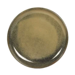 Table Passion Assiettes à Dessert Lot De 6 - Assiette à Dessert 22 Cm En Grès Vert