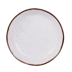 Table Passion Assiettes Creuses Lot De 6 - Assiette Creuse 20 Cm En Grès Blanc