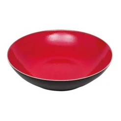 Table Passion Assiettes Creuses Lot De 6 - Assiette Creuse 21 Cm En Grès Rouge