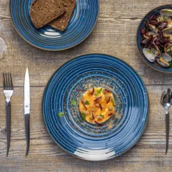 Table Passion Assiettes Creuses Lot De 6 - Assiette Creuse 22 Cm En Faïence Bleu 5 Table Passion Assiettes Creuses Lot De 6 - Assiette Creuse 22 Cm En Faïence Bleu -Assiettes Soldes Magasin lot de 6 assiette creuse 22 cm en faience bleu 2