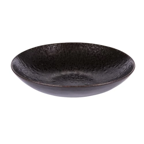 Table Passion Assiettes Creuses Lot De 6 - Assiette Creuse 22 Cm En Faïence Noir 2 Table Passion Assiettes Creuses Lot De 6 - Assiette Creuse 22 Cm En Faïence Noir – Image 2