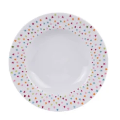 Table Passion Assiettes Creuses Lot De 6 - Assiette Creuse 22 Cm En Porcelaine Blanc