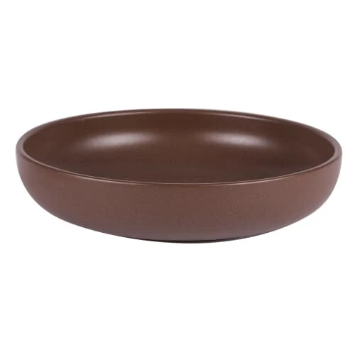 Table Passion Assiettes Creuses Lot De 6 - Assiette Creuse Chocolat 22 Cm En Grès Marron 2 Table Passion Assiettes Creuses Lot De 6 - Assiette Creuse Chocolat 22 Cm En Grès Marron – Image 2