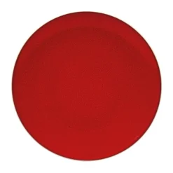 Table Passion Assiettes Plates Lot De 6 - Assiette Plate 27 Cm En Grès Rouge