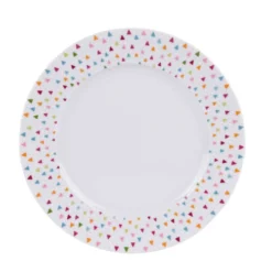 Table Passion Assiettes Plates Lot De 6 - Assiette Plate 27 Cm En Porcelaine Blanc