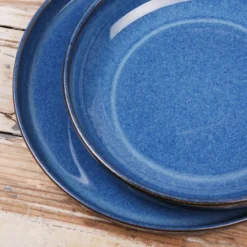 Table Passion Assiettes Plates Lot De 6 - Assiette Plate Cobalt 26 Cm En Grès Bleu -Assiettes Soldes Magasin lot de 6 assiette plate cobalt 26 cm en gres bleu 2
