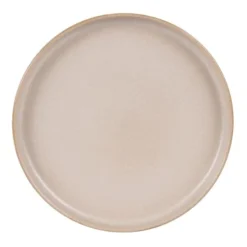 Table Passion Assiettes Plates Lot De 6 - Assiette Plate Sable 26 Cm En Grès Beige