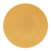 Table Passion Assiettes Plates Lot De 6 - Assiette Plate Safran 27 Cm En Grès Jaune