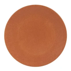 Table Passion Assiettes Plates Lot De 6 - Assiette Plate Terra 27 Cm En Grès Orange