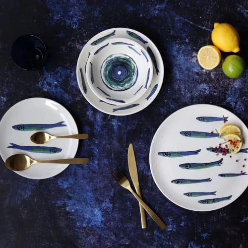 Novastyl Lot De 6 Assiettes à Dessert En Faïence D20cm 4 Novastyl Lot De 6 Assiettes à Dessert En Faïence D20cm – Image 4