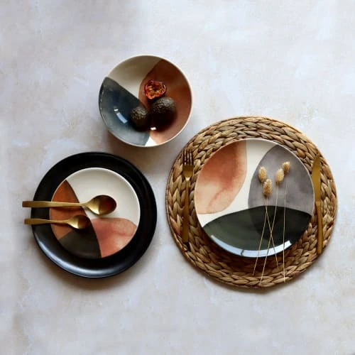 Novastyl Assiettes Plates Lot De 6 Assiettes à Dessert En Grès 19cm 4 Novastyl Assiettes Plates Lot De 6 Assiettes à Dessert En Grès 19cm – Image 4