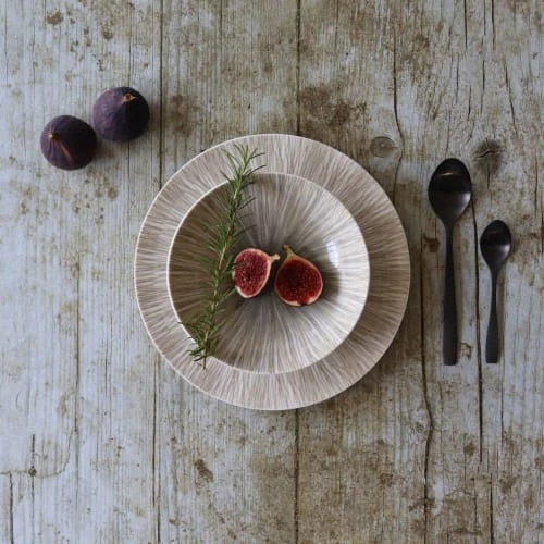 Novastyl Lot De 6 Assiettes à Dessert En Porcelaine Sable D21cm 5 Novastyl Lot De 6 Assiettes à Dessert En Porcelaine Sable D21cm – Image 5