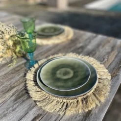 Now’s Home Lot De 6 Assiettes à Dessert Vertes 9 Now’s Home Lot De 6 Assiettes à Dessert Vertes -Assiettes Soldes Magasin lot de 6 assiettes a dessert vertes 4