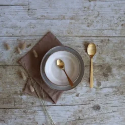 OGO Living Assiettes Creuses Lot De 6 Assiettes Coupes En Grès Gris 15,5cm -Assiettes Soldes Magasin lot de 6 assiettes coupes en gres gris 15 5cm 4