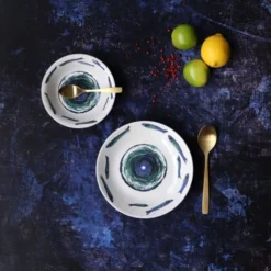 Novastyl Lot De 6 Assiettes Creuses En Faïence D21,5cm -Assiettes Soldes Magasin lot de 6 assiettes creuses en faience d21 5cm 2