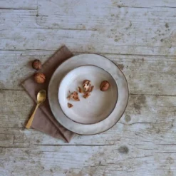 Assiettes Soldes Magasin -Assiettes Soldes Magasin lot de 6 assiettes plates en gres gris 27 5cm 1