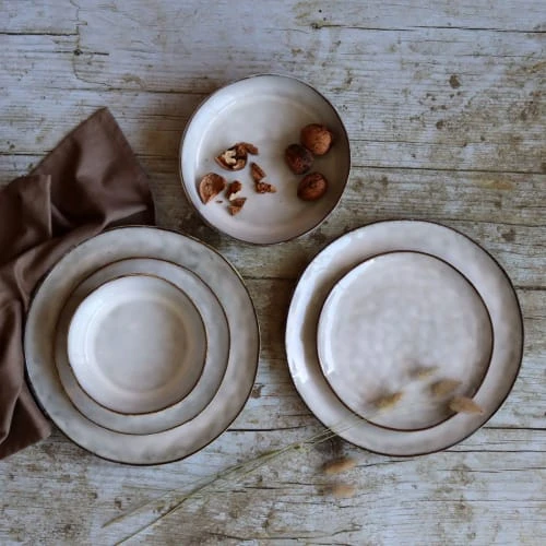 OGO Living Vaisselle De Noël Lot De 6 Assiettes Plates En Grès Gris 27,5cm 3 OGO Living Vaisselle De Noël Lot De 6 Assiettes Plates En Grès Gris 27,5cm – Image 3