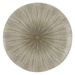 Novastyl Lot De 6 Assiettes Plates En Porcelaine Sable D27cm