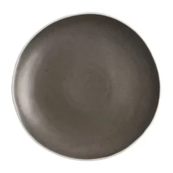 Olympia Lot De 6 Assiettes Plates Ø205 Mm Gris