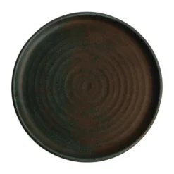 Olympia Lot De 6 Assiettes Plates Vert Bronze Ø265mm